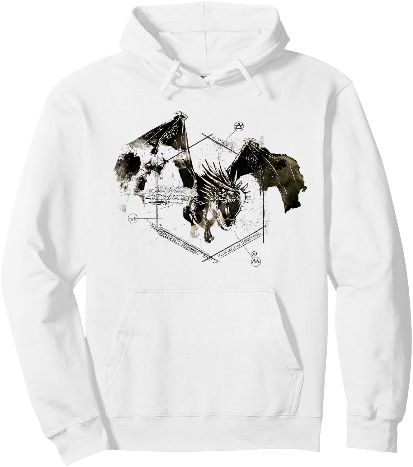 Harry Potter Hungarian Horntail Hoodie - Hoodie | White