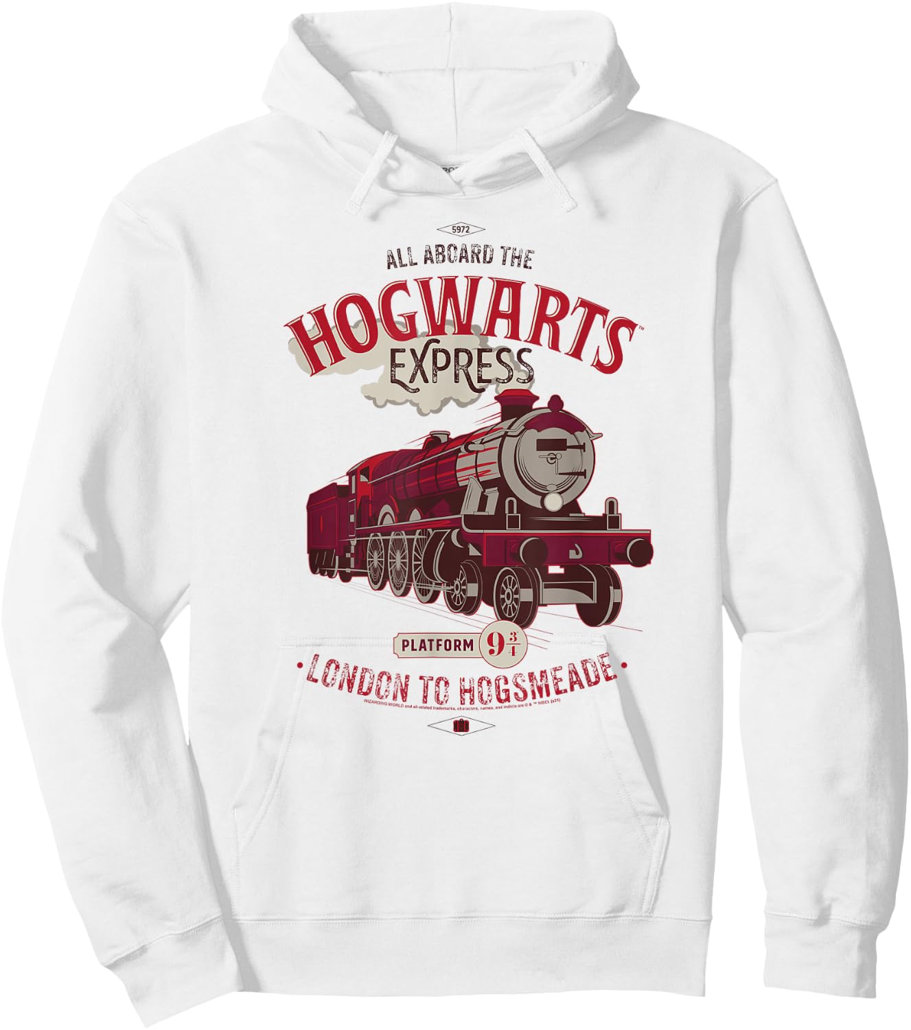 Harry Potter Hogwarts Express London to Hogsmeade Hoodie - Hoodie | White