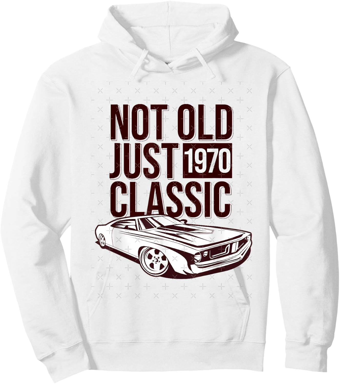 1970 Cuda Plymouth Barracuda Not Old Just Classic Car Hoodie - Hoodie | White