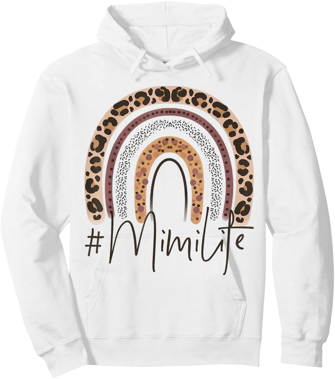 Mimi Grandma Women Christmas Mother's Day Birthday Grandkids Hoodie - Hoodie | White