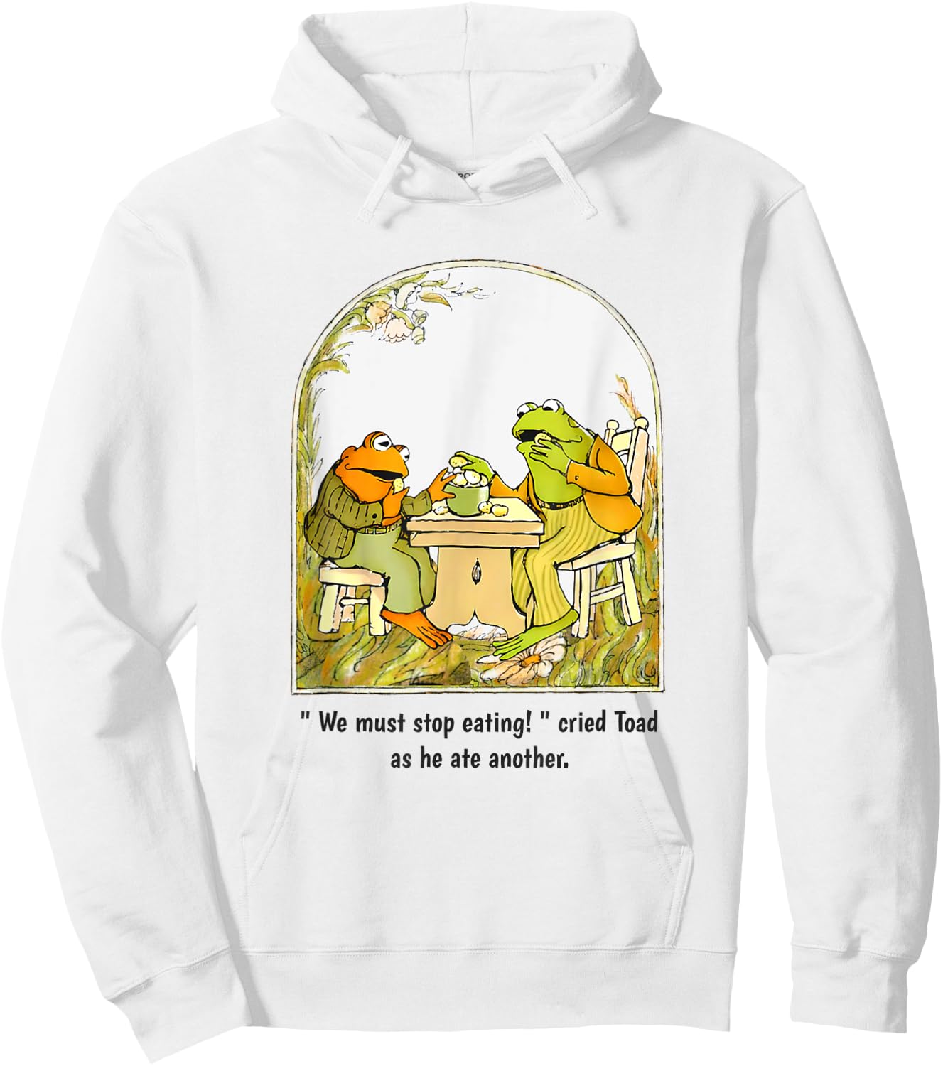 We Must Stop Eating Cried Toad as He Ate Another Frog Meme Hoodie - Hoodie | White