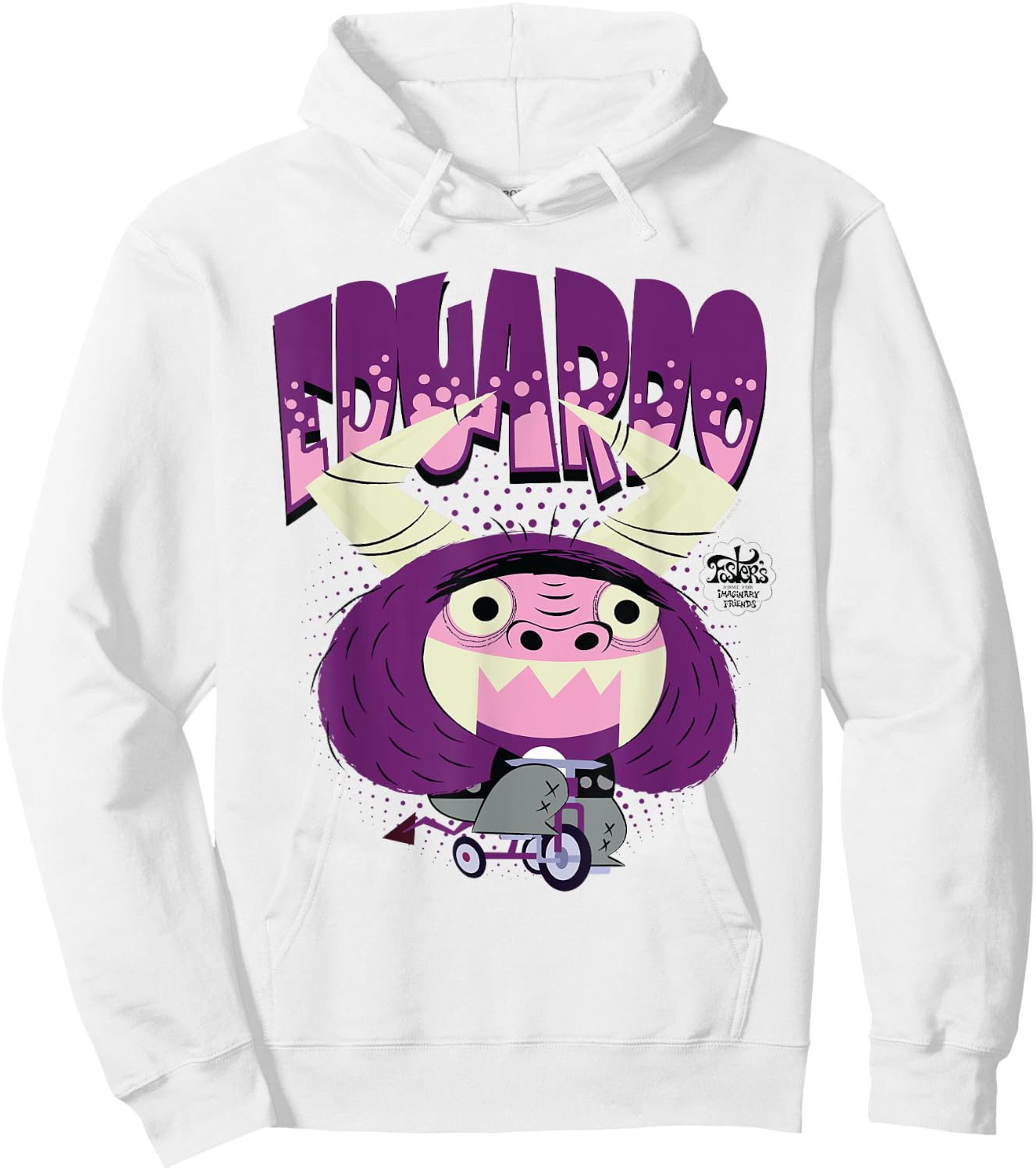 Foster's Home for Imaginary Friends Eduardo Biking Hoodie - Hoodie | White