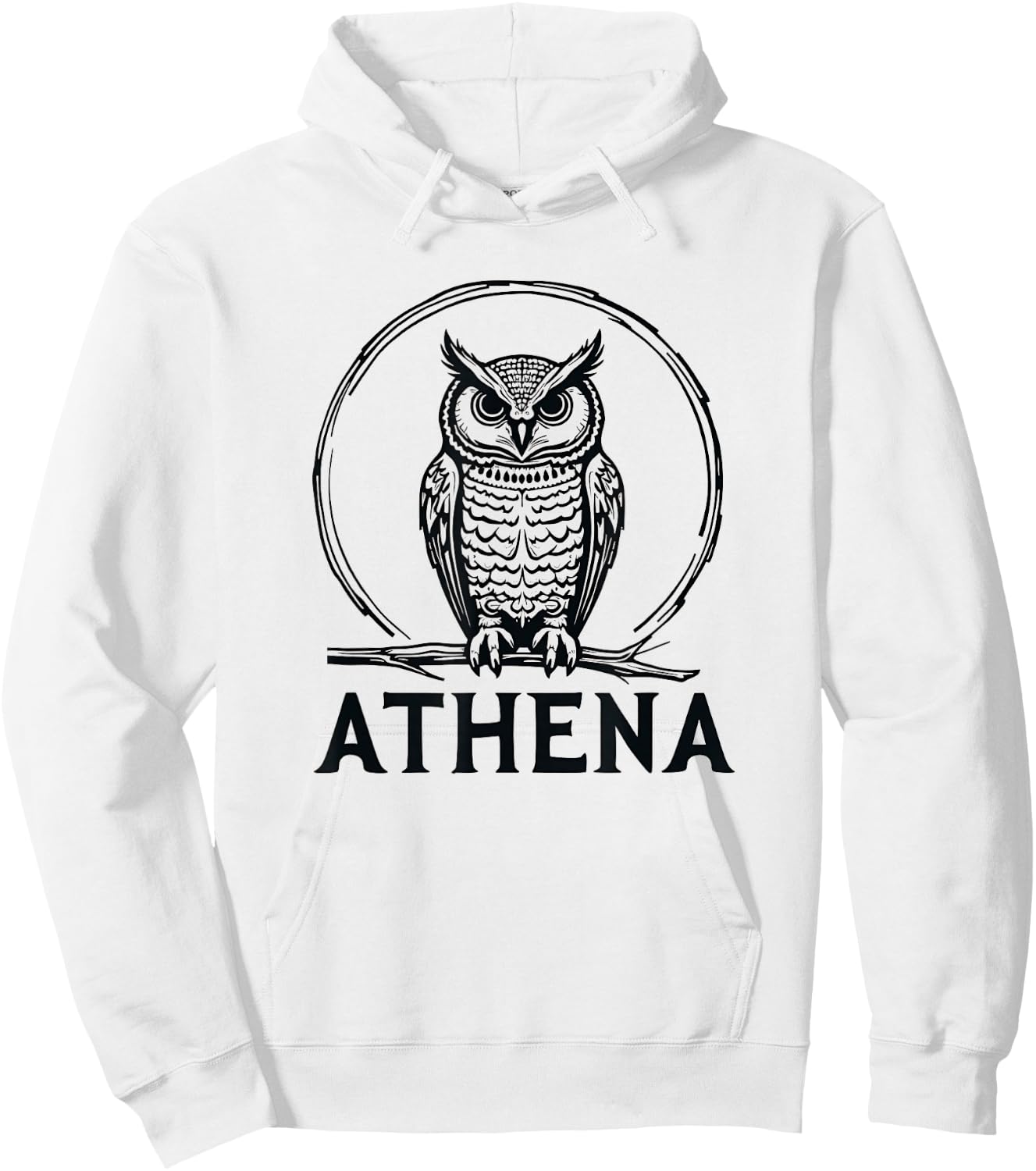 Athena Owl Symbol Greek Goddess Athena Hoodie - Hoodie | White
