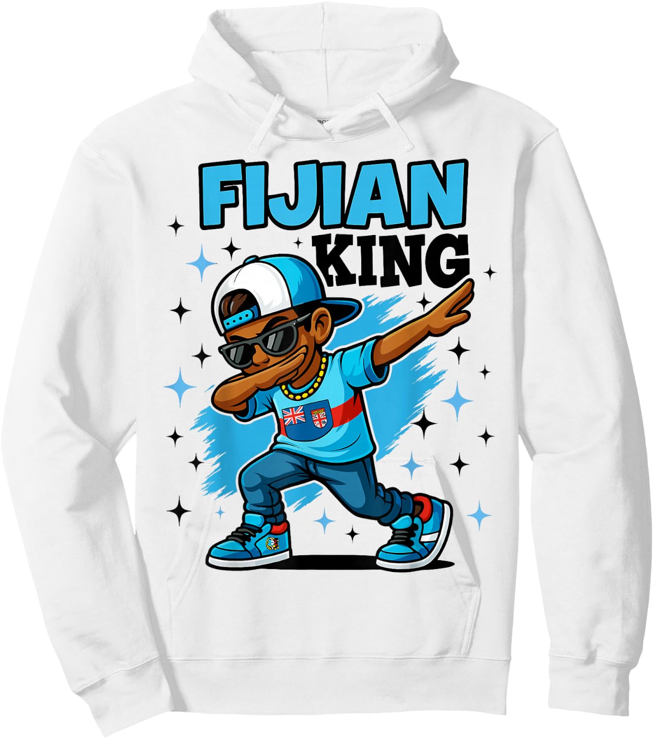 Fijian Pride Dab Style for Cool Island Boys Kids Hoodie - Hoodie | White
