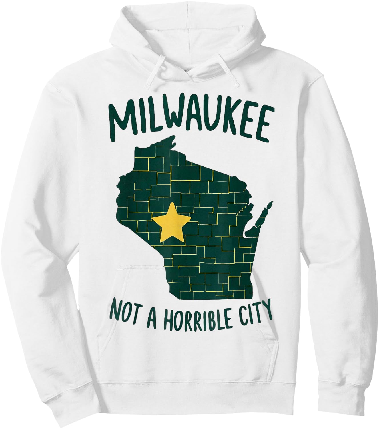 Not A Horrible City Milwaukee Hoodie - Hoodie | White