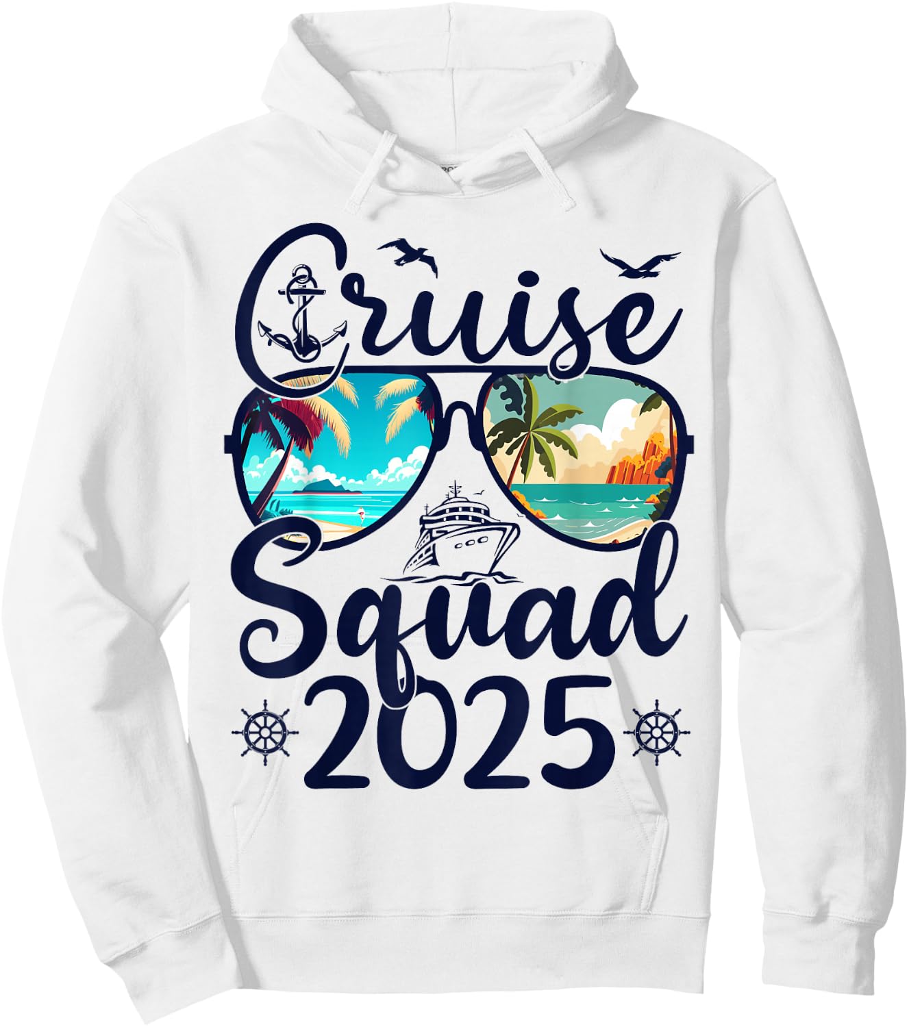 Cruise Squad 2025 Summer Vacation Matching Family Cruise Hoodie - Hoodie | White