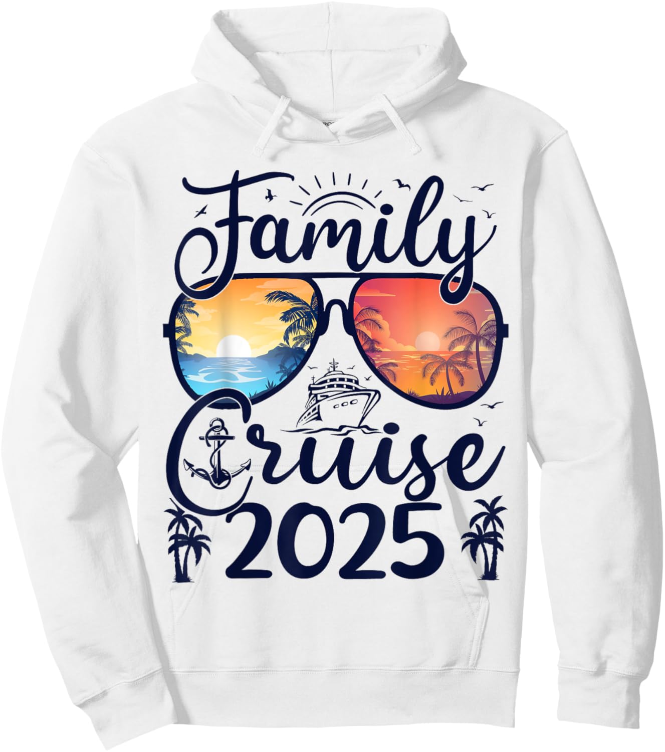 Family Cruise 2025 Summer Vacation Matching Family Cruise Women Kids Hoodie - Hoodie | White
