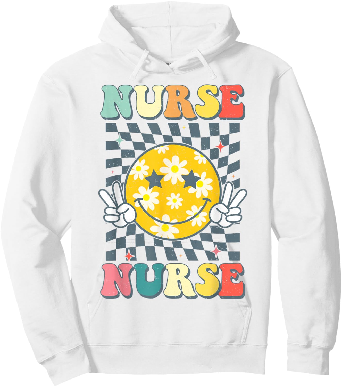 Groovy Nurse Shirt Women Future Nurse Appreciation Nursing Hoodie - Hoodie | White