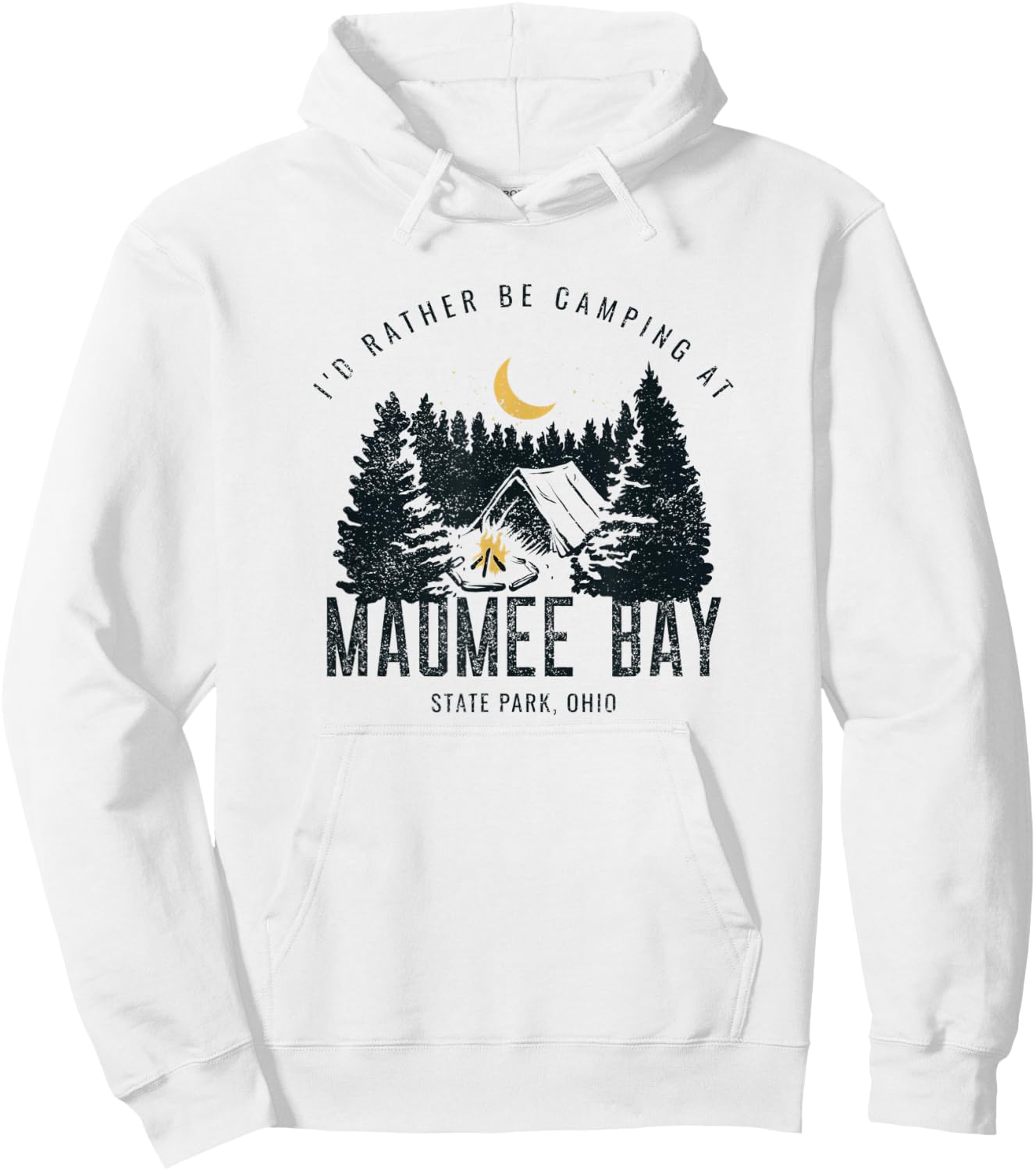 Maumee Bay State Park Ohio Rather Be Camping Outdoors Hoodie - Hoodie | White