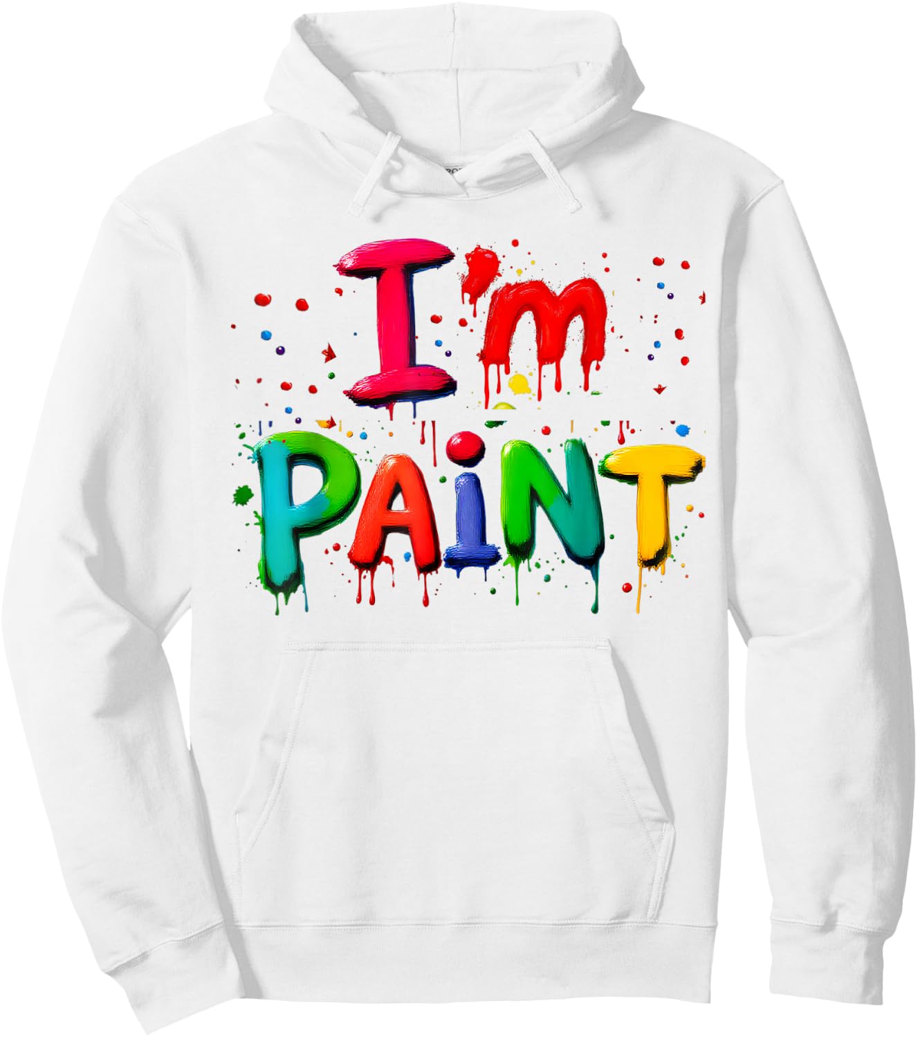 I Love to Finger Paint Matching Couples Valentine I'm Paints Hoodie - Hoodie | White
