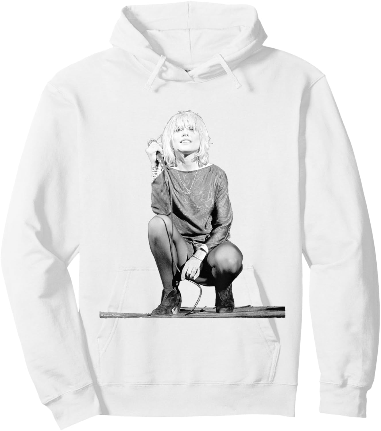 Blondie Singer Debbie Harry On Stage By Virginia Turbett Hoodie - Hoodie | White