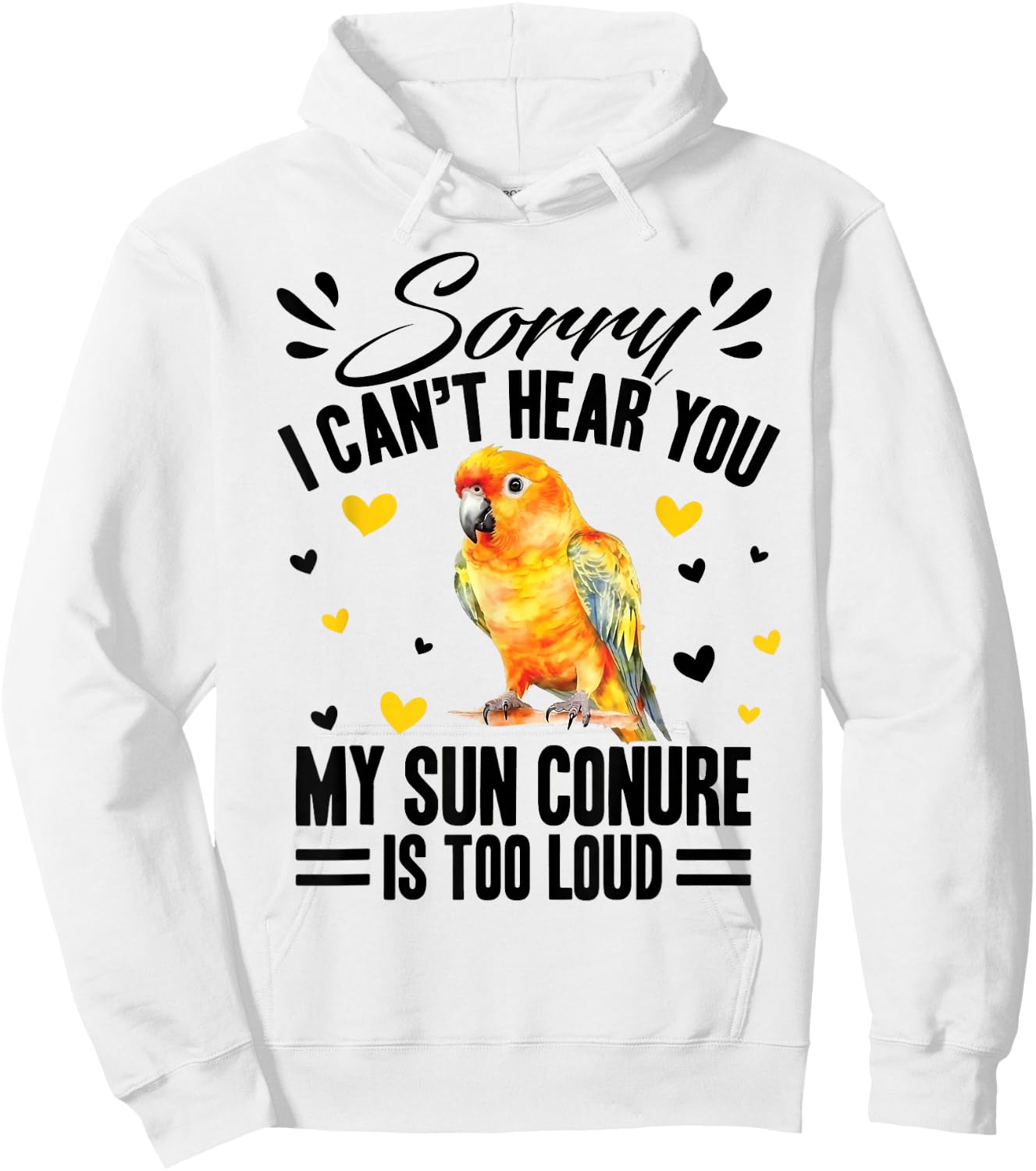 Sun Conure Bath Sunconure Sun Conure Food Sun Conures Hoodie - Hoodie | White