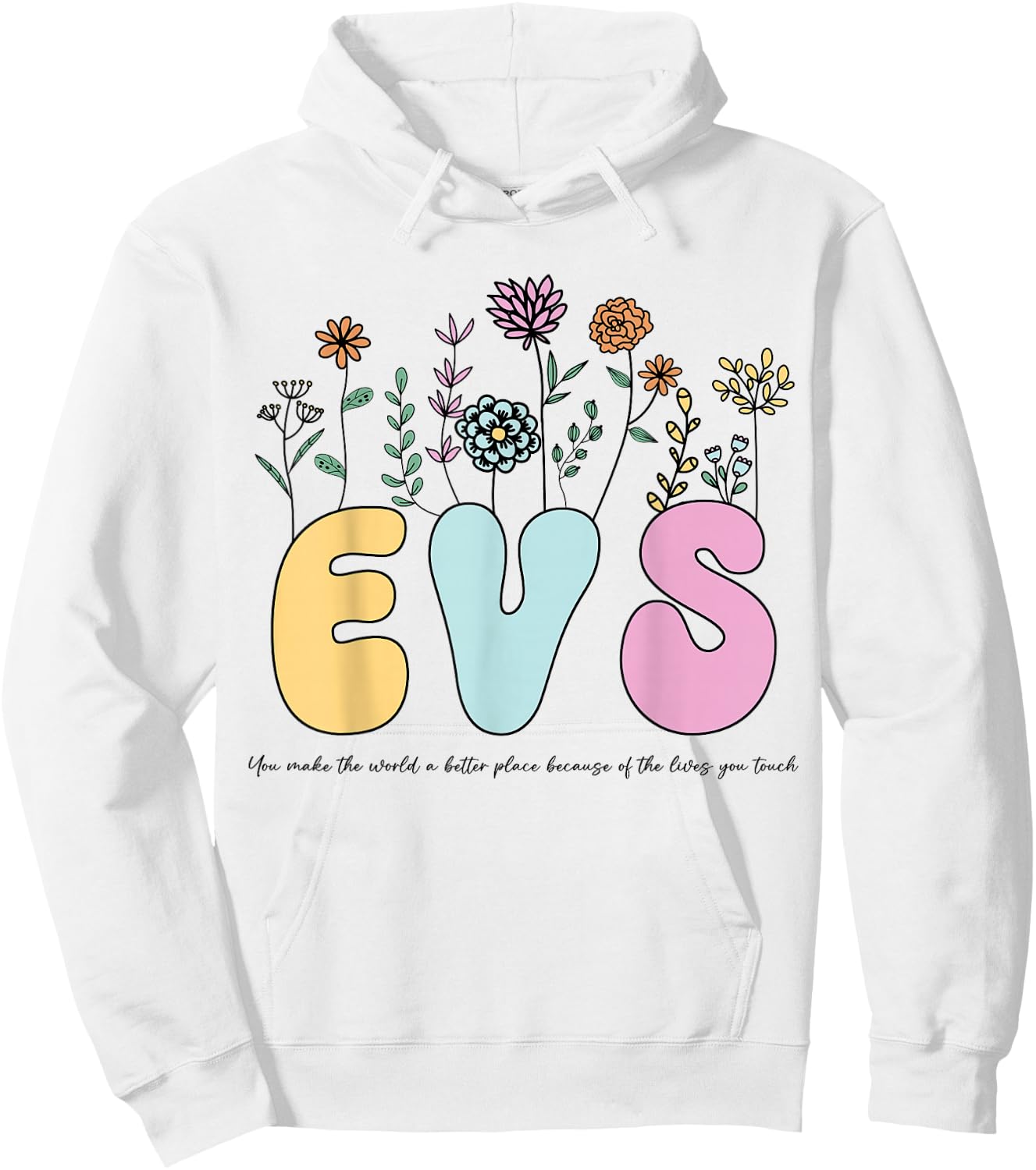 Retro Vintage Floral EVS Shirt Nurse Week Hoodie - Hoodie | White