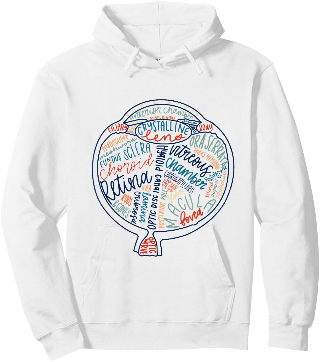 Eyes Anatomy Optometry Future Optometrist Optical Gift Hoodie - Hoodie | White