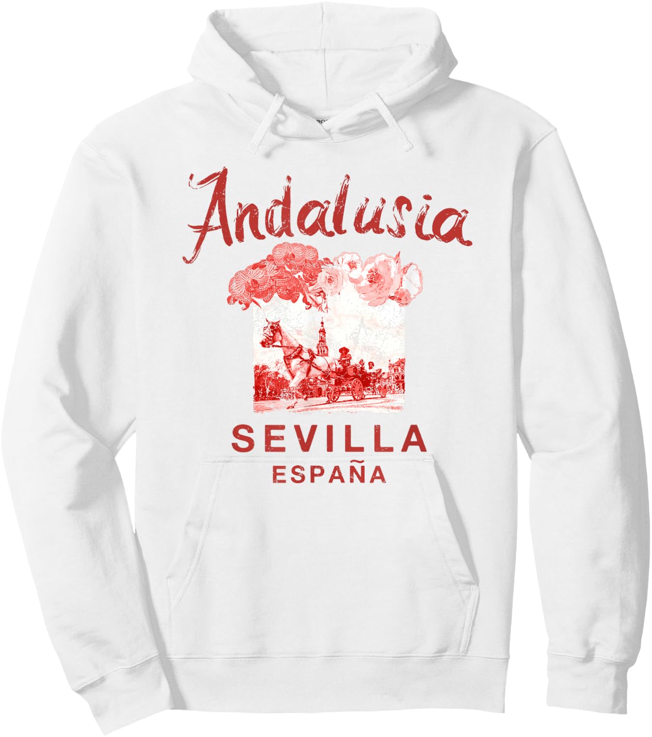 SPAIN Seville Sevilla ESPANA Andalusia Vintage Graphic Hoodie - Hoodie | White