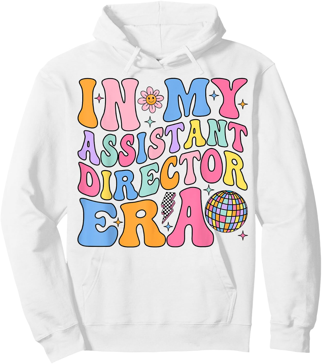 Groovy In My Assistant Director Era Hoodie - Hoodie | White