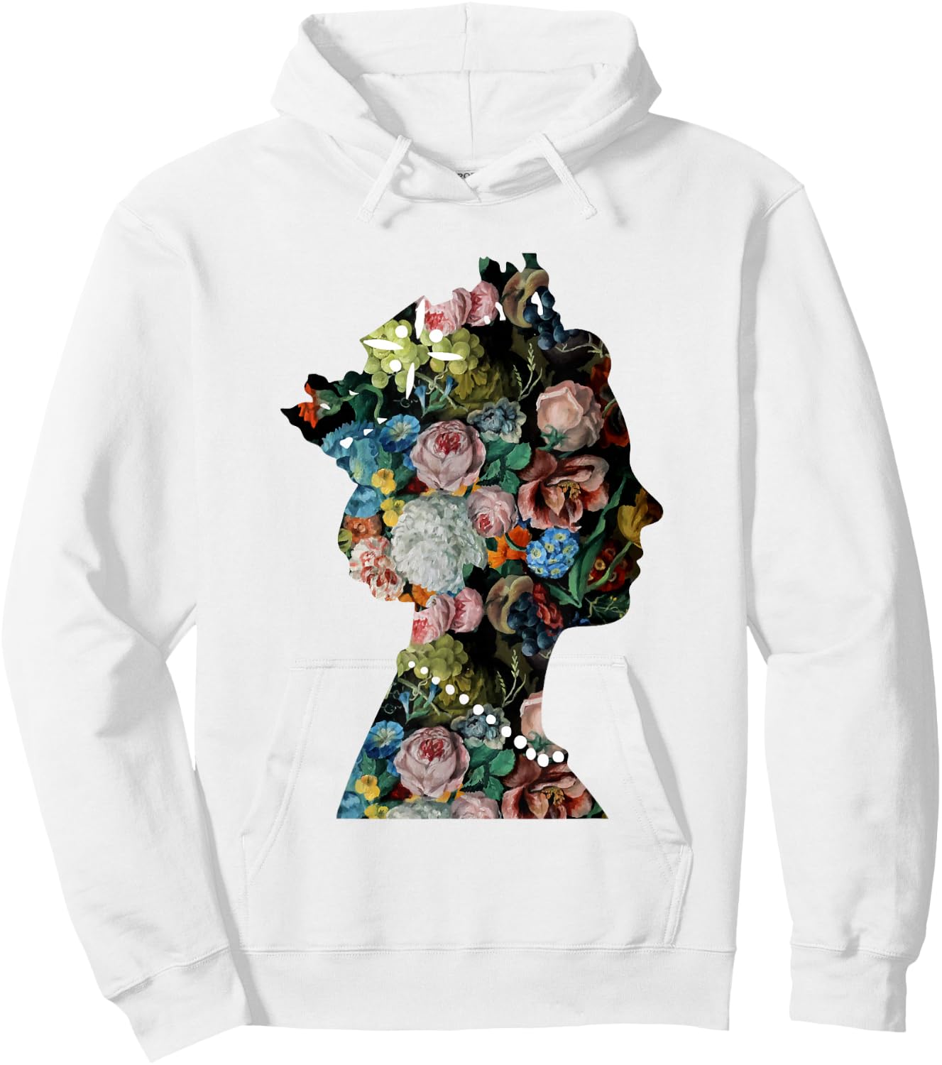 The Queen's Platinum Jubilee 2022 70th Anniversary Flower Hoodie - Hoodie | White