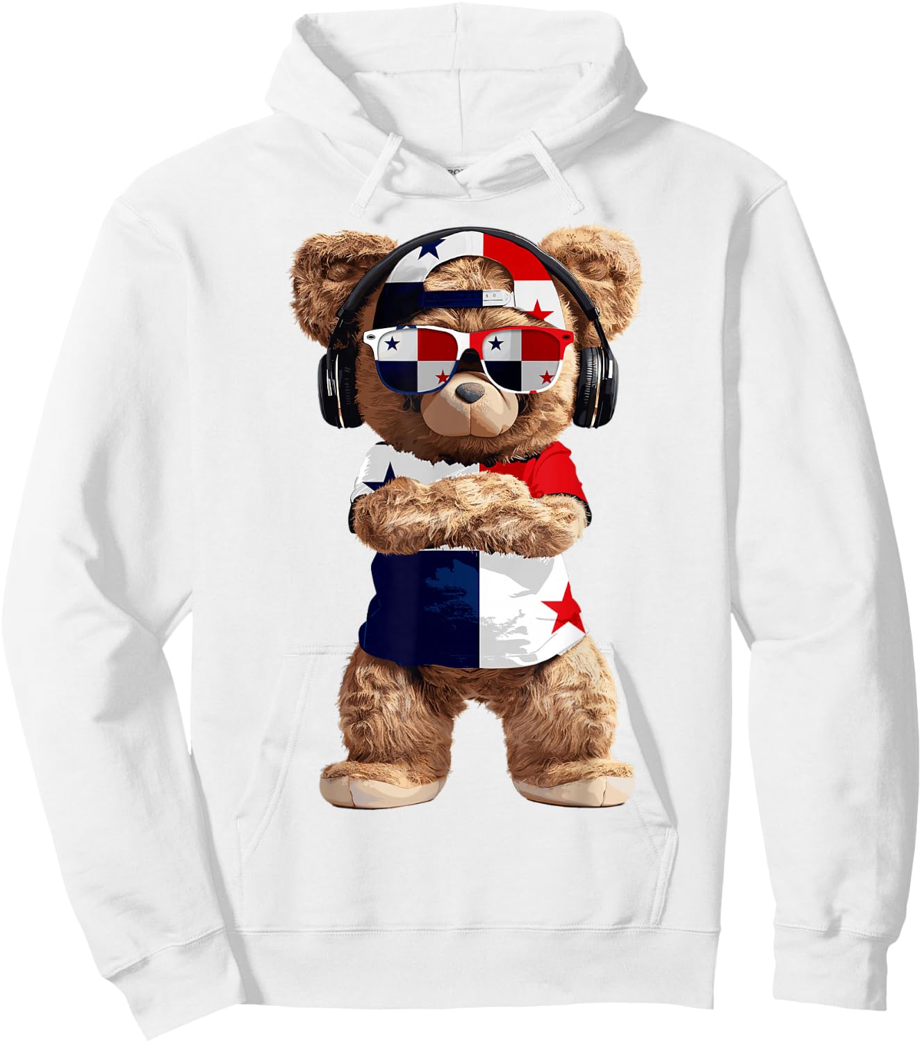 Panama Flag Souvenirs Bear Outfit Products Panamanian Hoodie - Hoodie | White