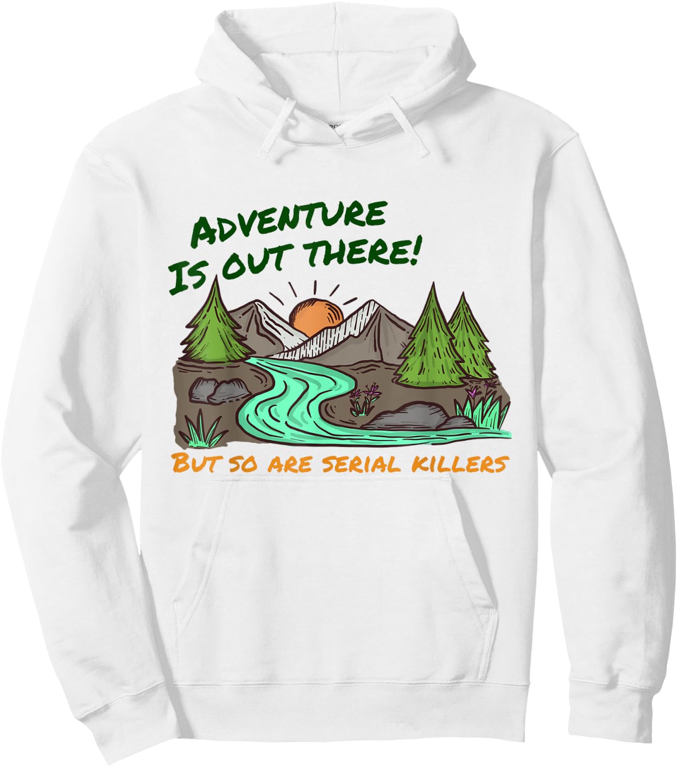 Retro Adventure Is Out There Funny Camping Women Men Gifts Hoodie - Hoodie | White