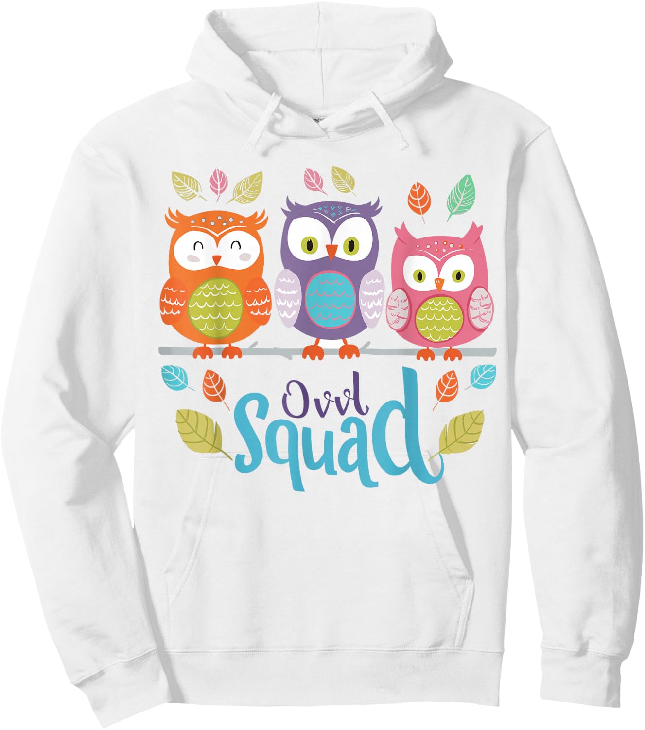 Owl Squad Design for Owl Lover Design | Kids Owl Hoodie - Hoodie | White