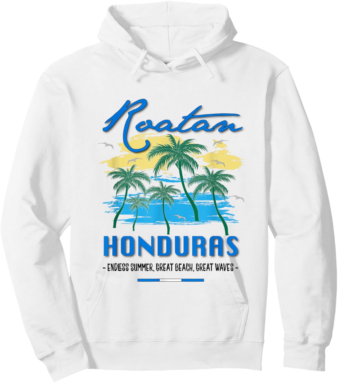 Roatan Honduras Travel Souvenirs Fish Gifts Shirt Hoodie - Hoodie | White