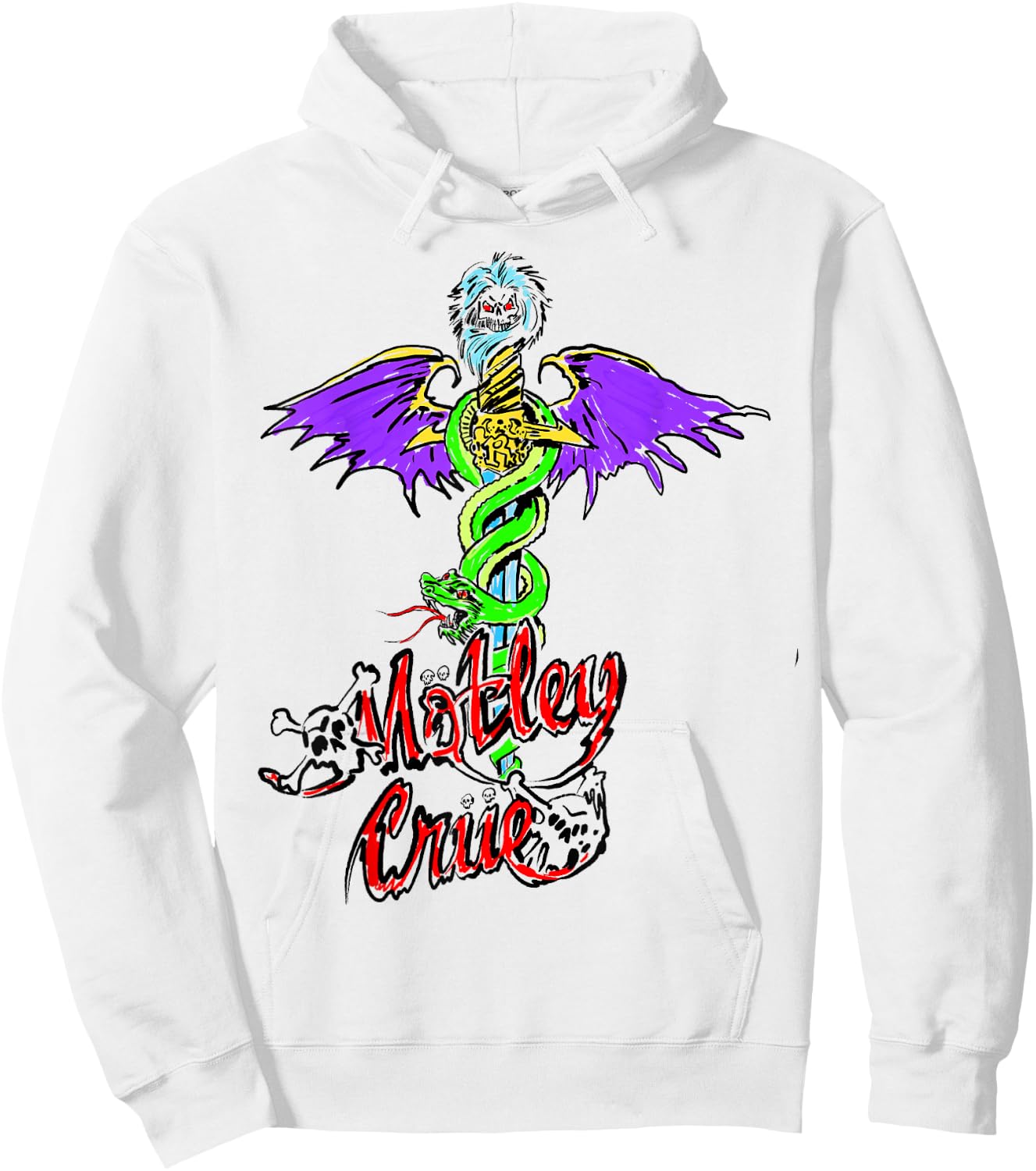 Mötley Crüe – Feel Good Doodle Hoodie - Hoodie | White