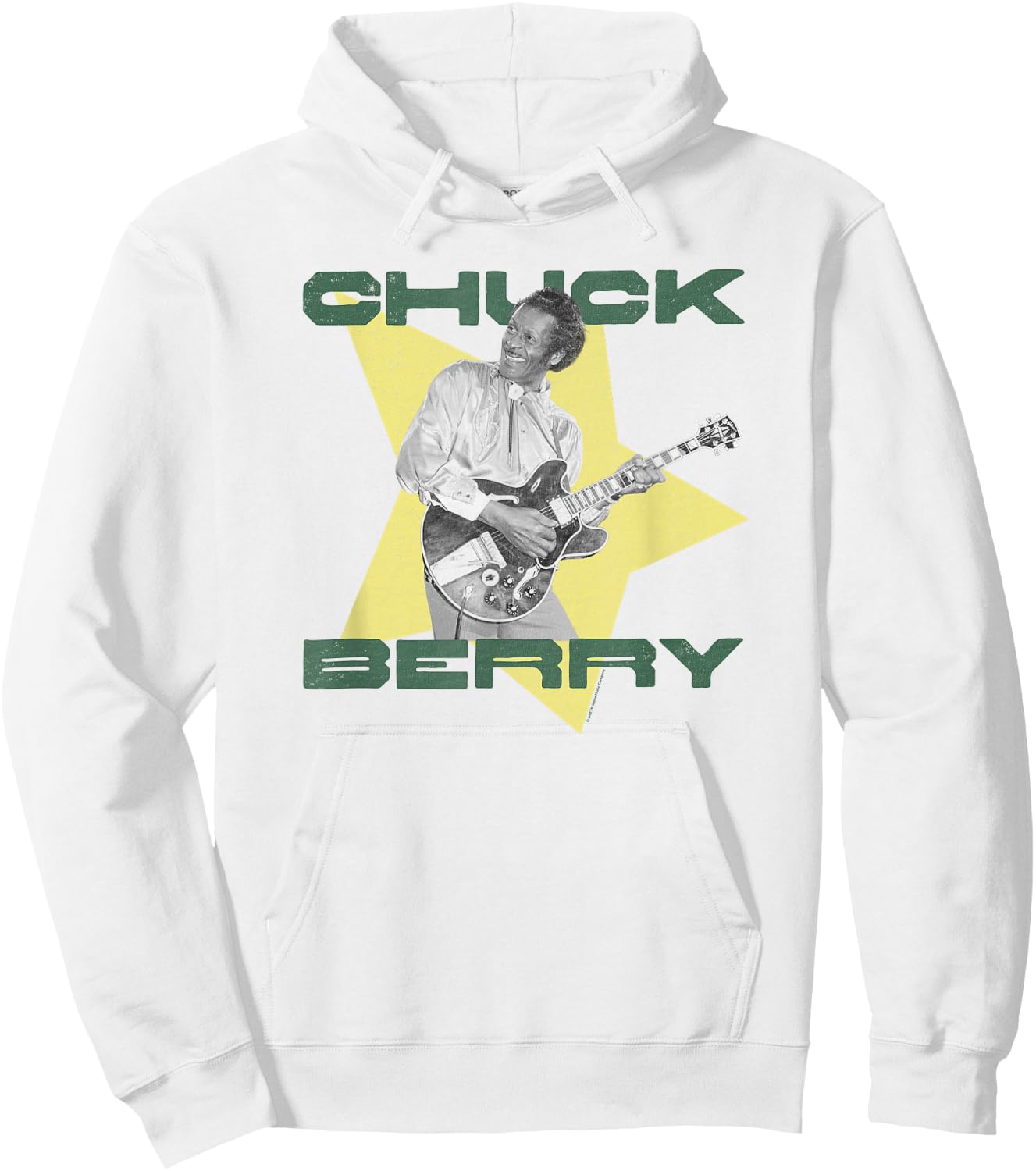 Chuck Berry Reelin' & Rockin' Star Photo Hoodie - Hoodie | White