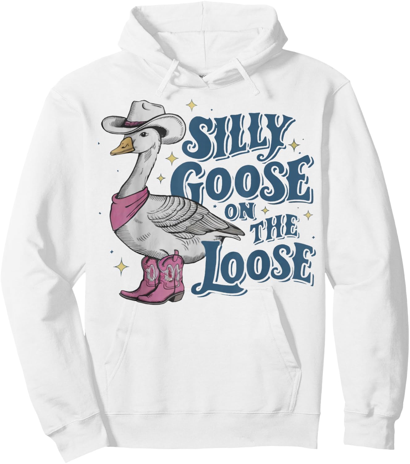 Silly Goose On The Loose Hoodie - Hoodie | White