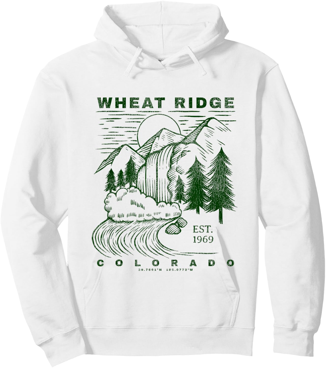 Wheat Ridge Colorado Neat Travel Souvenir Rustic Wheat Ridge Hoodie - Hoodie | White