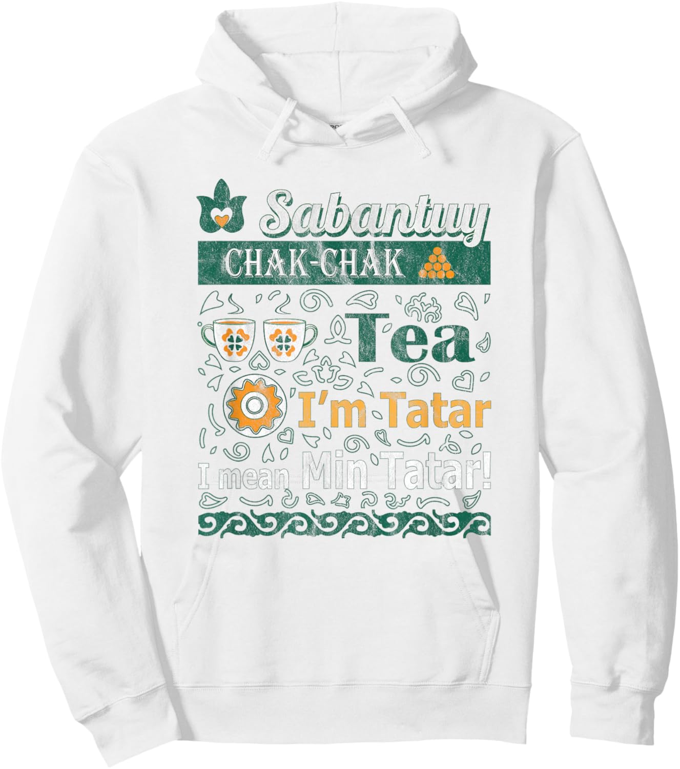 Sabantuy Min TATAR Hoodie - Hoodie | White