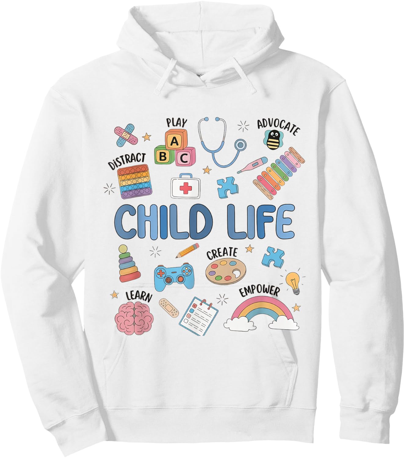 Child Life Specialist Cute CLS CCLS Child Life Intern Hoodie - Hoodie | White