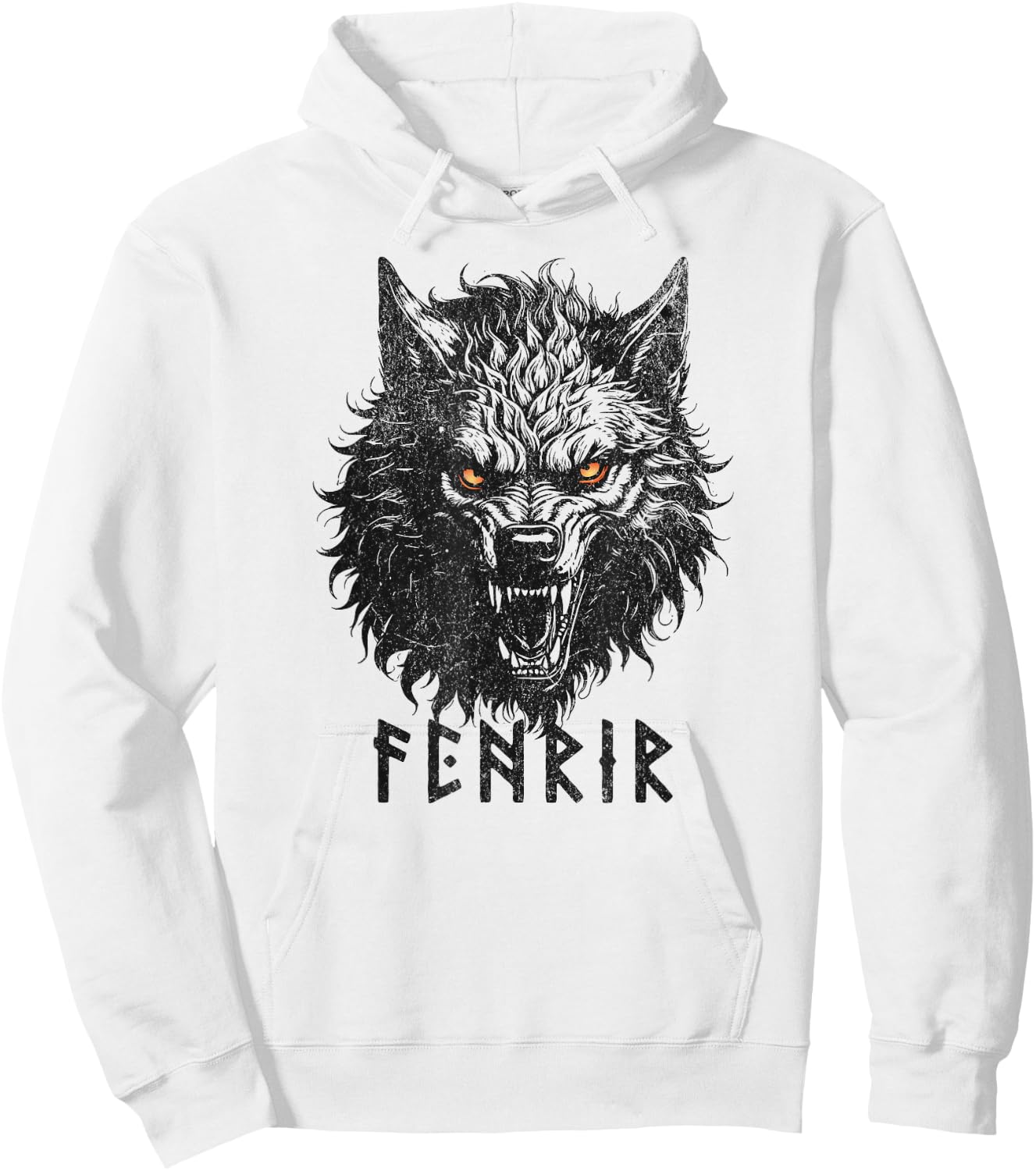 Fenrir Wolf Of Odin Old Norse Mythology Viking Celtic Fenris Hoodie - Hoodie | White