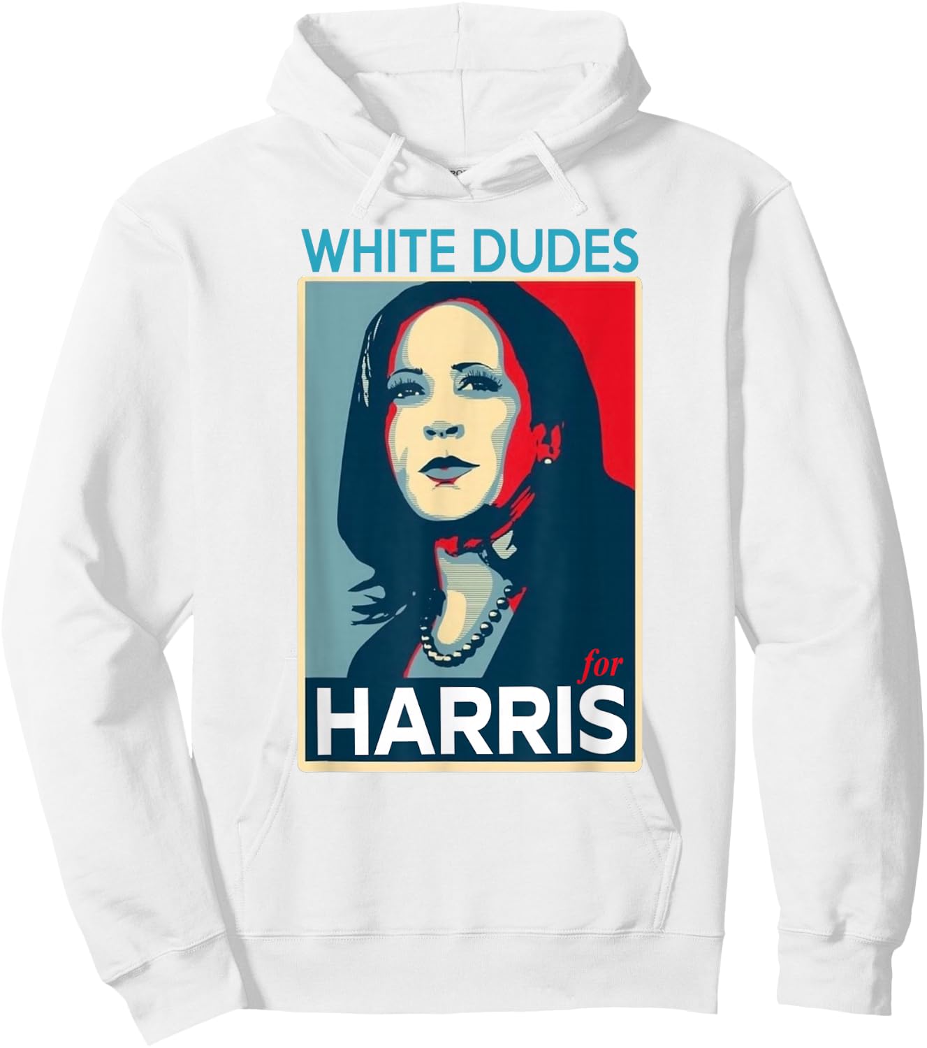 White Dudes For Harris-2024 Hoodie - Hoodie | White