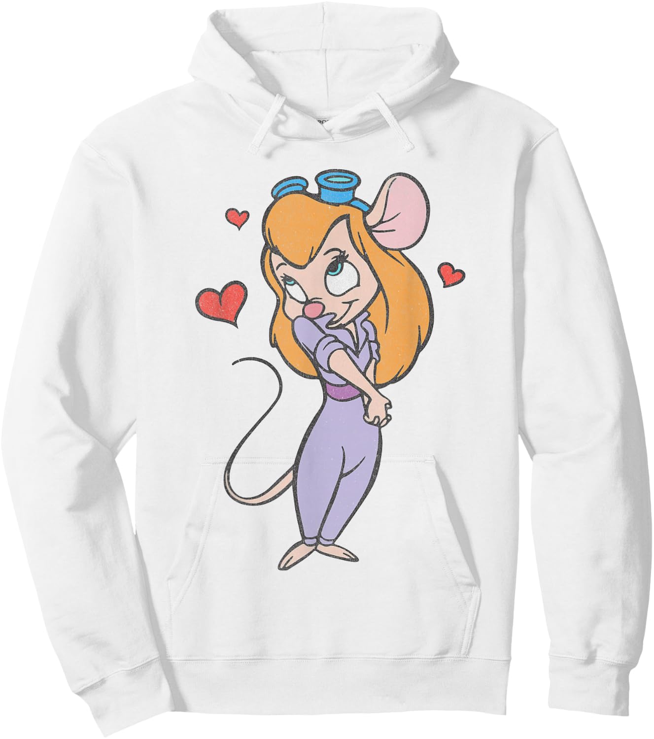 Disney Chip 'n' Dale Rescue Rangers Gadget Hackwrench Love Hoodie - Hoodie | White