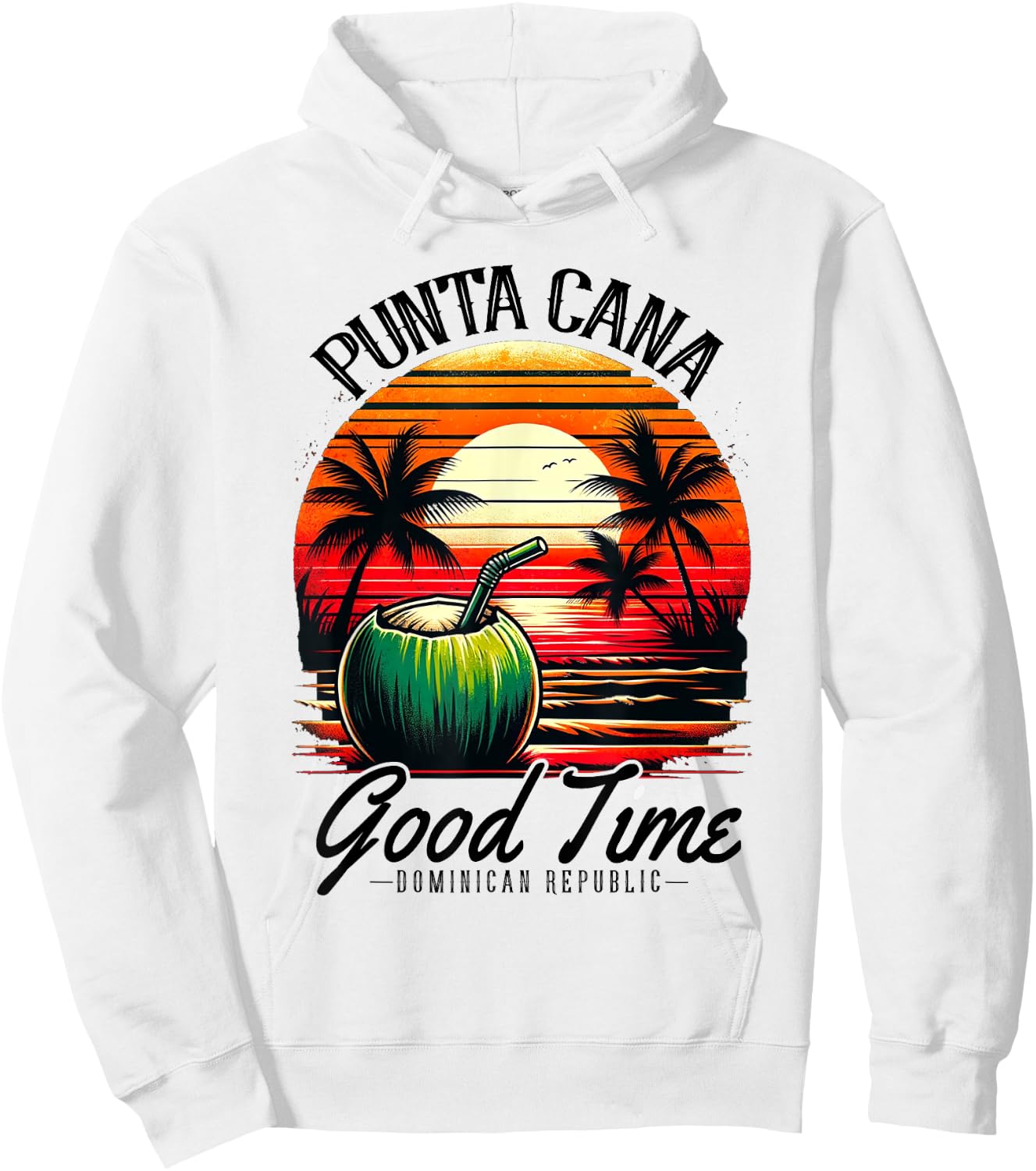 Punta Cana Shirt Family Vacation Dominican Republic Beach Women Girls Kids Hoodie - Hoodie | White
