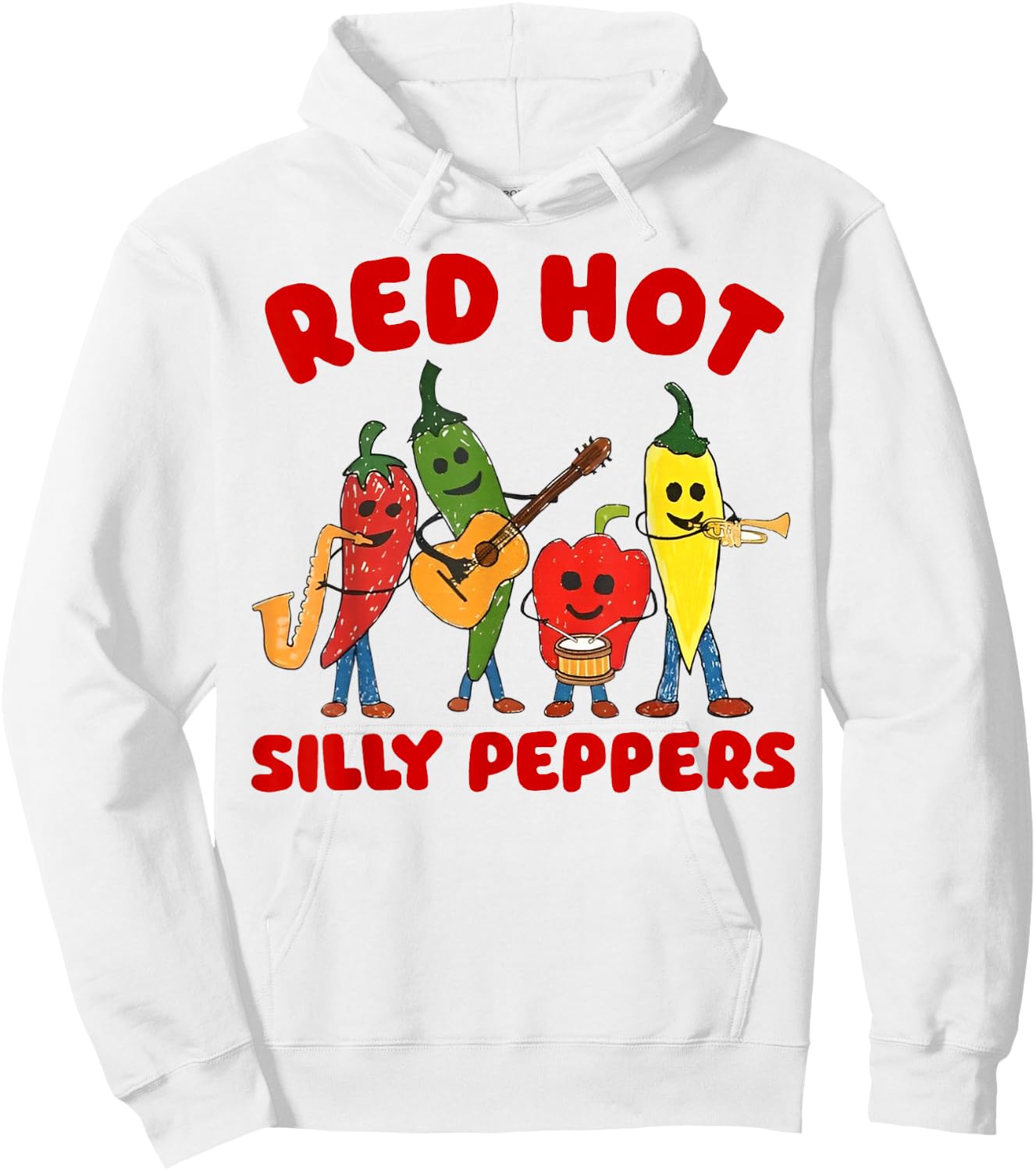 Red Hot Silly Peppers Hoodie - Hoodie | White