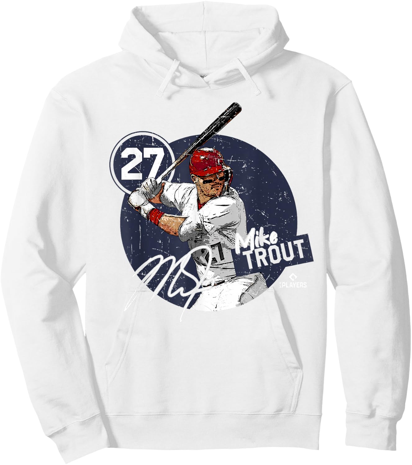 Mike Trout | Los Angeles Baseball MLB Players | MLBTRO4005 Hoodie - Hoodie | White