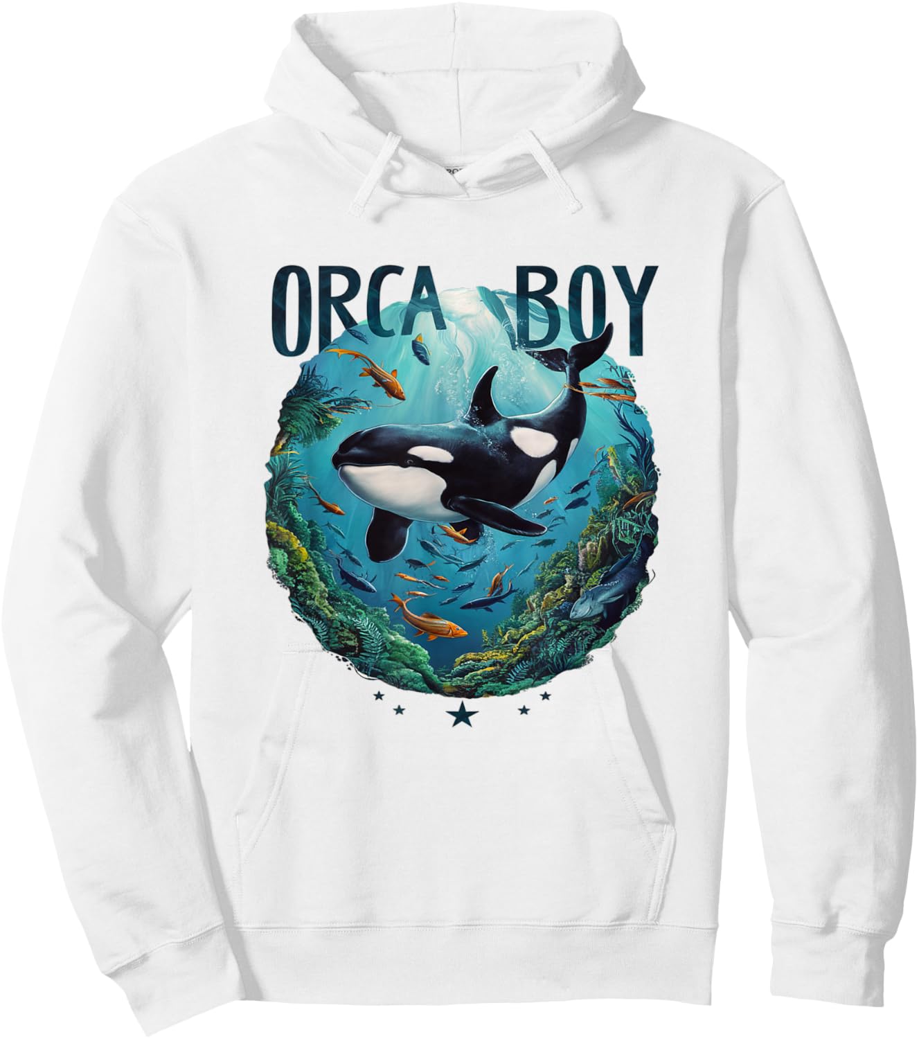 Orca Boy Whale Hoodie - Hoodie | White