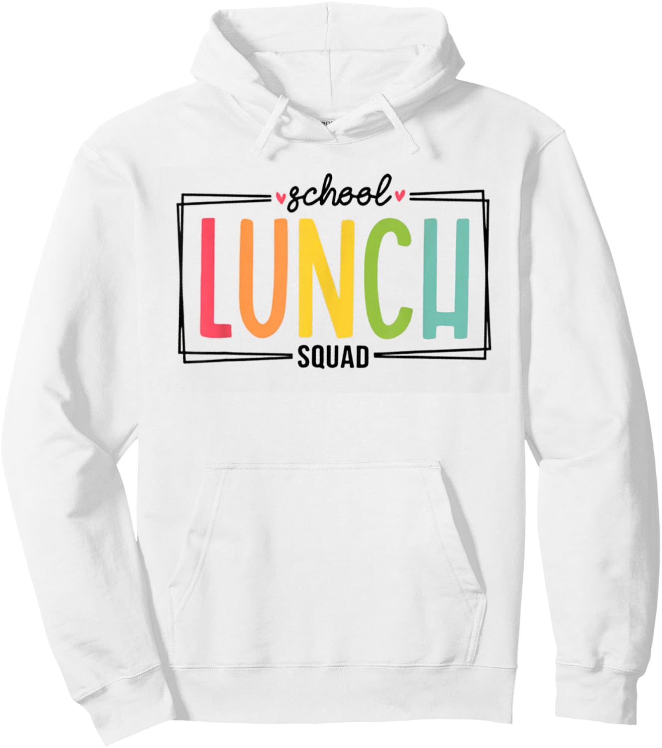Lunch Squad Back To School Cafeteria Crew Cafeteria Worker Hoodie - Hoodie | White