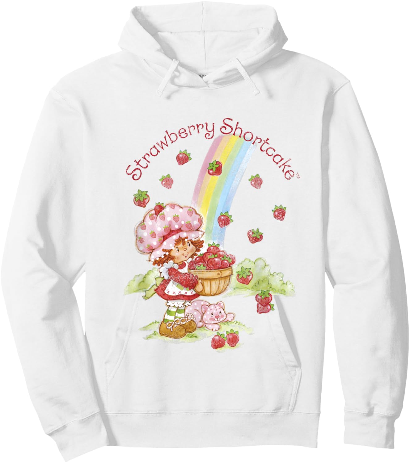 Strawberry Shortcake Rainbow Bounty Vintage Hoodie - Hoodie | White
