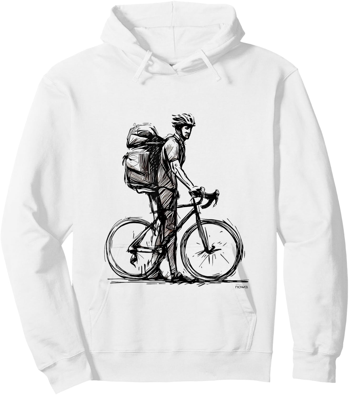 Cycling Bicycle Funny Gravel Bikepacking Backpack Travel Iii Hoodie - Hoodie | White