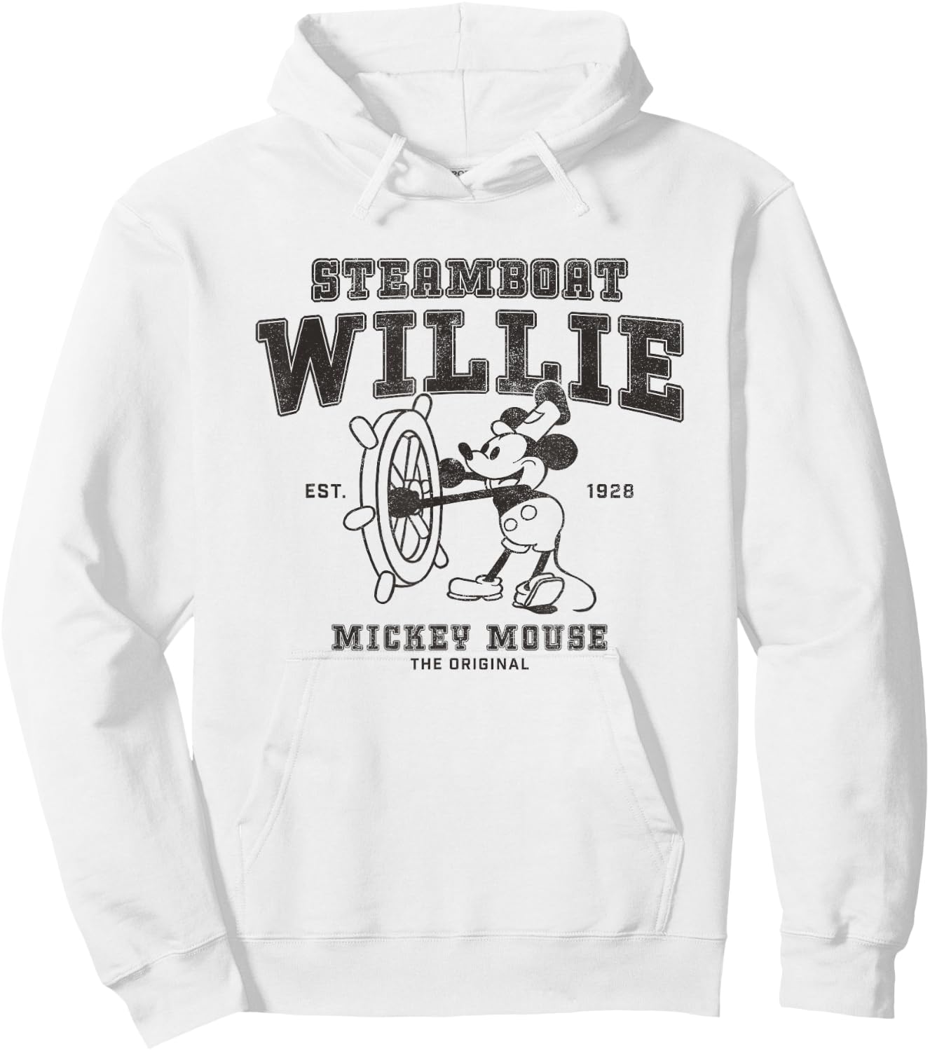 Disney Steamboat Willie Mickey Mouse The Original Poster Hoodie - Hoodie | White