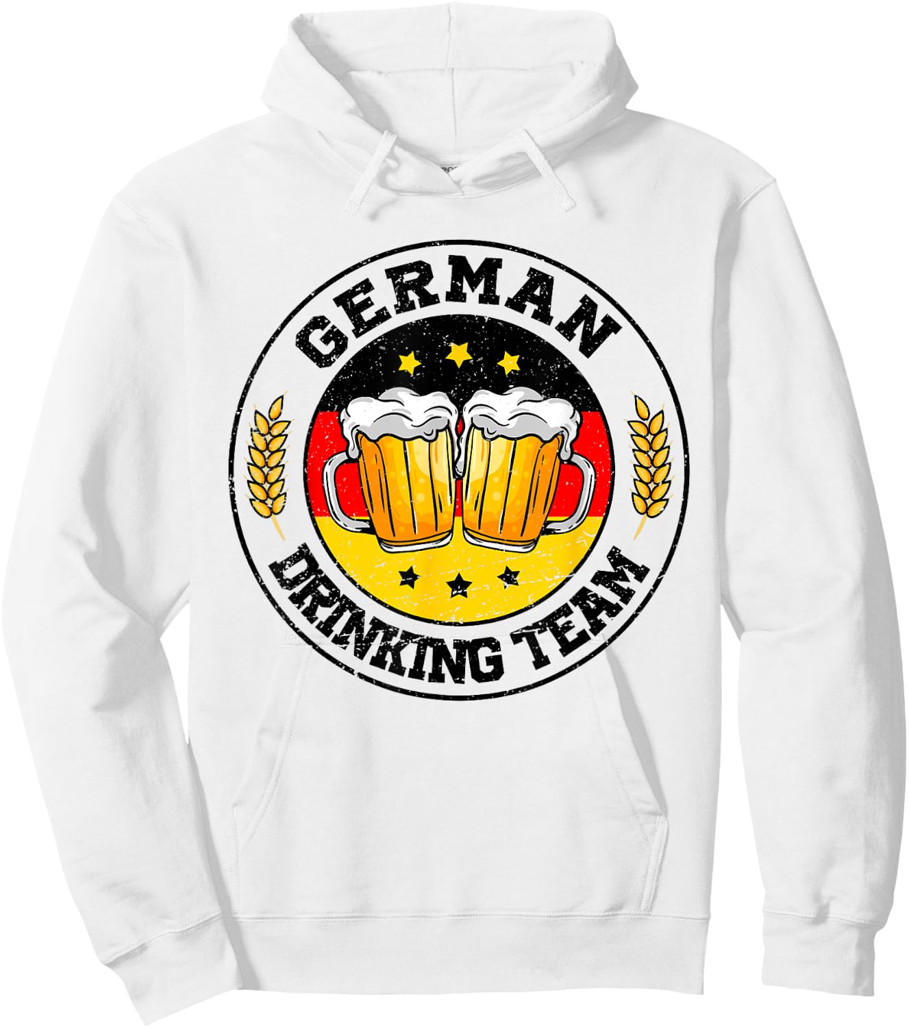 German Drinking Team Vintage Germany Flag Oktoberfest Hoodie - Hoodie | White