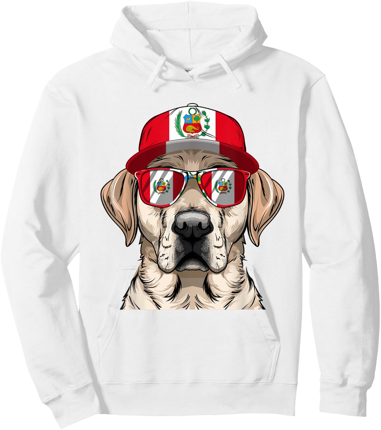 Peruvian Flag Dog Owner Souvenirs Products Dog Peru Hoodie - Hoodie | White