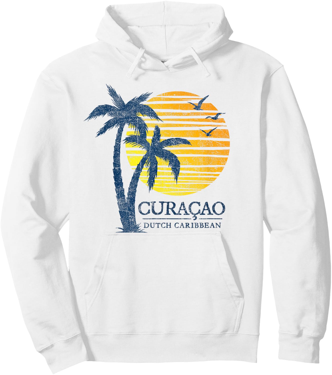 Curacao Dutch Antilles Beach Sunset Souvenir Hoodie - Hoodie | White