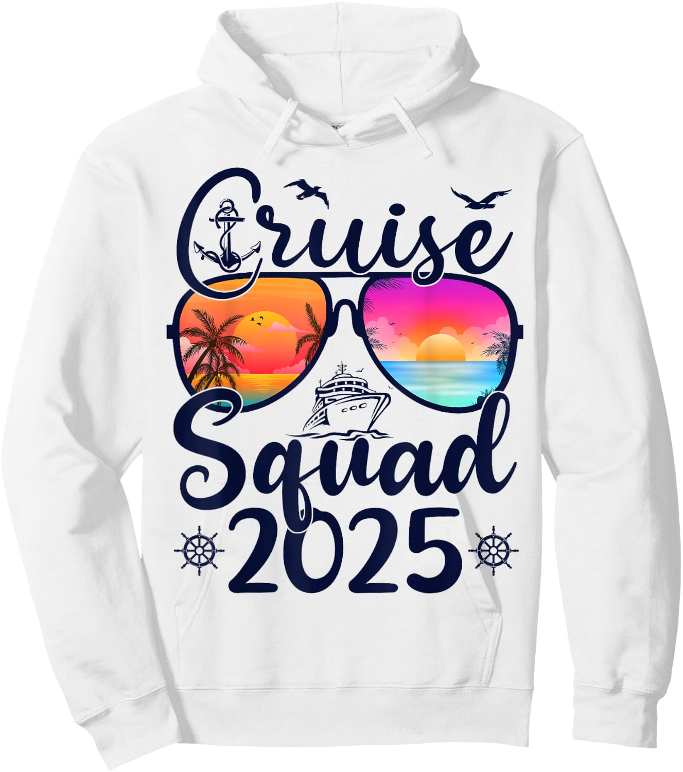 Cruise Squad 2025 Summer Vacation Matching Family Cruise Hoodie - Hoodie | White