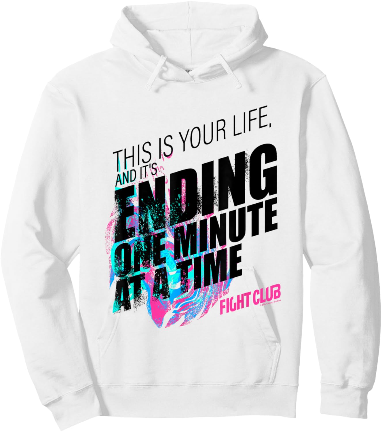 Fight Club This Is Your Life And It's Ending One Big Quote Hoodie - Hoodie | White