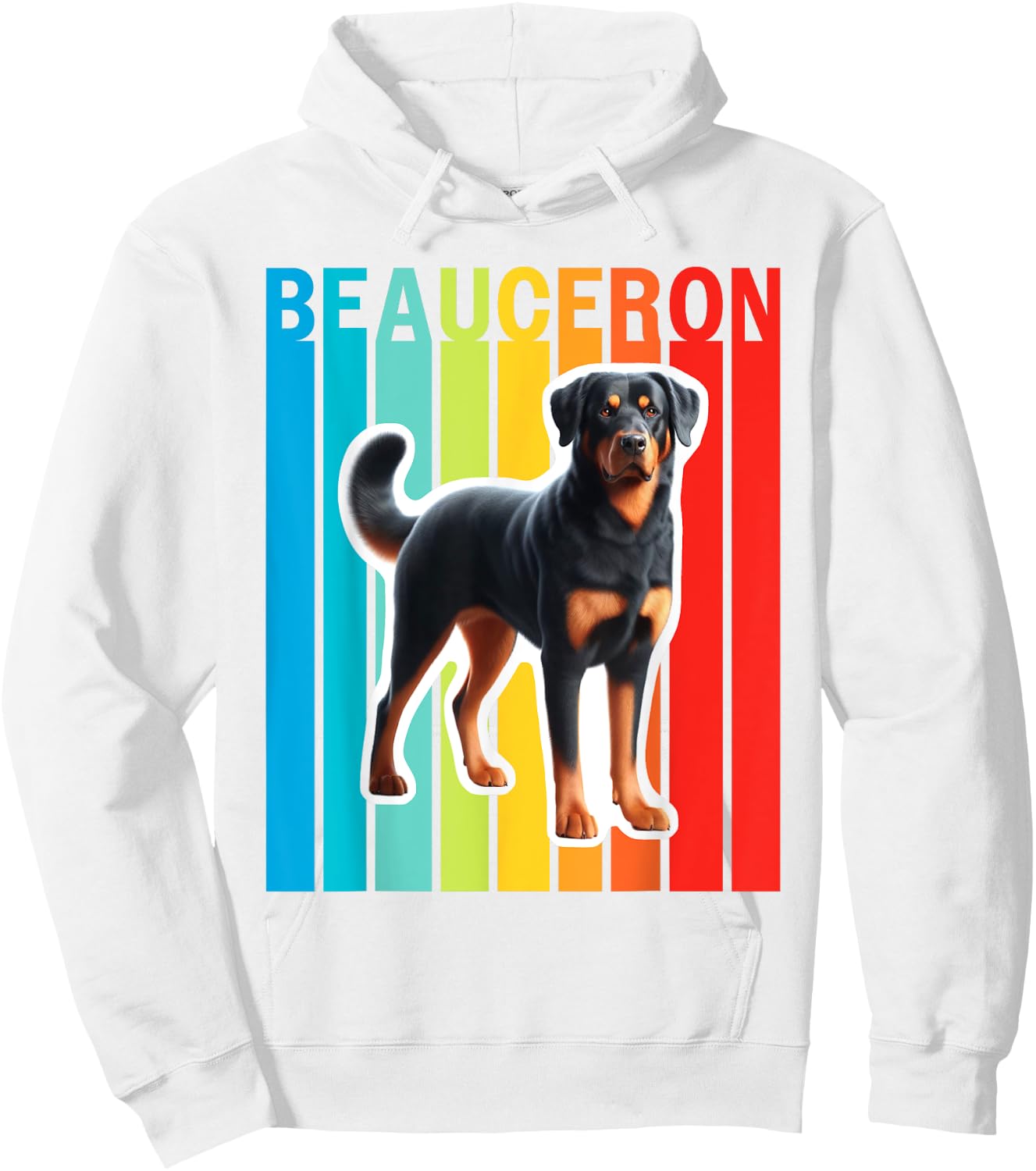 Colorful Beauceron Hoodie - Hoodie | White