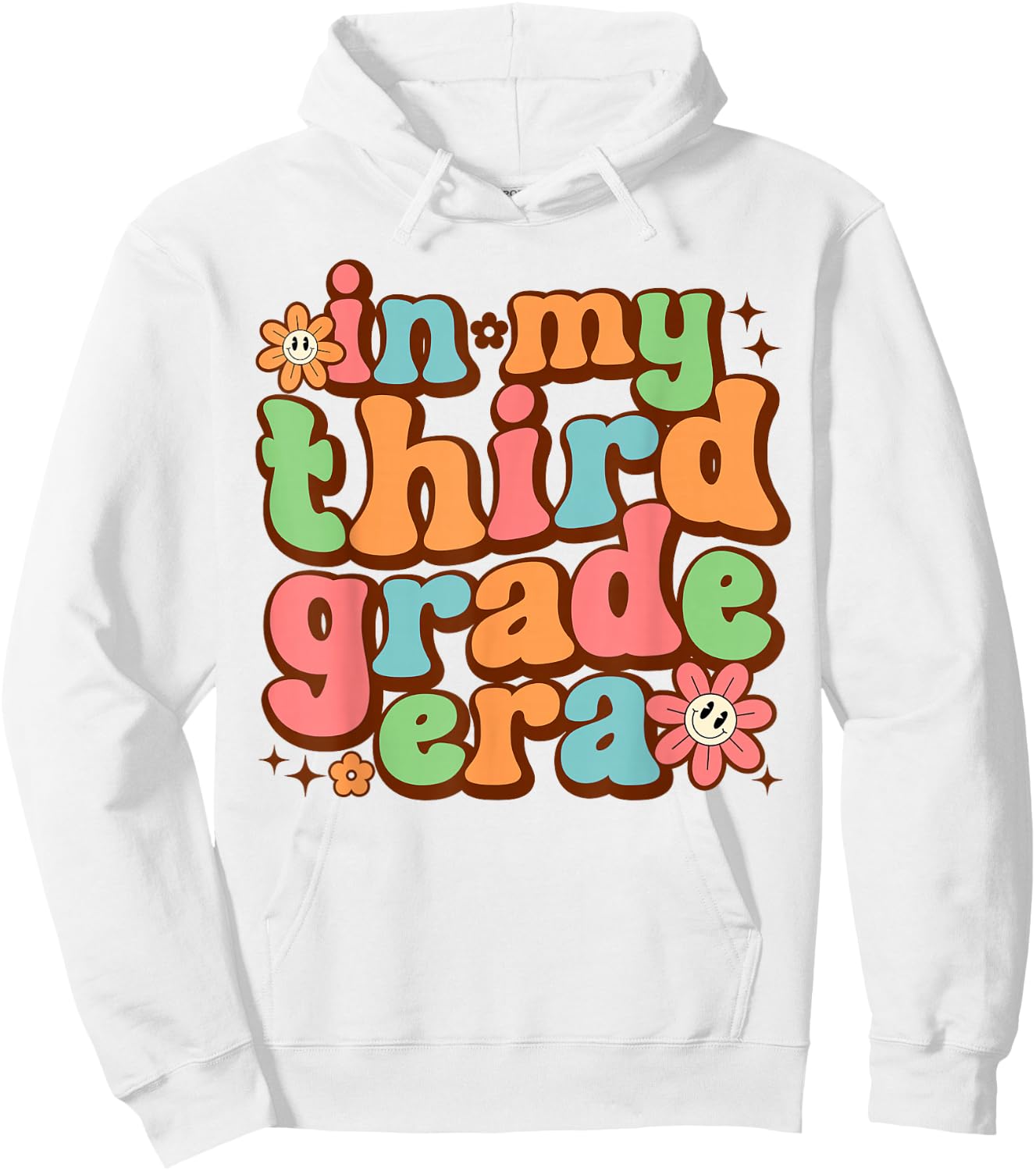 In My Third Grade Era 3rd Grade Girl Back to School Hoodie - Hoodie | White