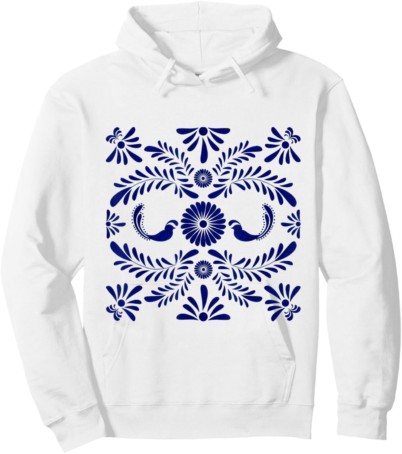 Mexican Talavera Pattern Hoodie - Hoodie | White